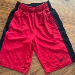 Nike Black and Red Sports Shorts